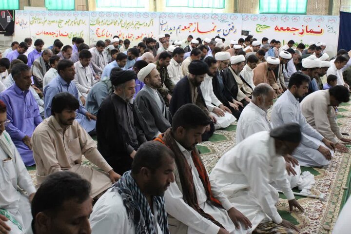 تصاویر/ آیین عبادی سیاسی نماز جمعه شهرستان دلگان