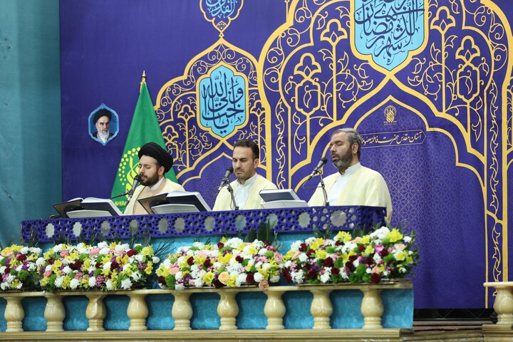 تصاویر/ آیین ترتیل خوانی قرآن کریم در حرم مطهر حضرت معصومه (س)