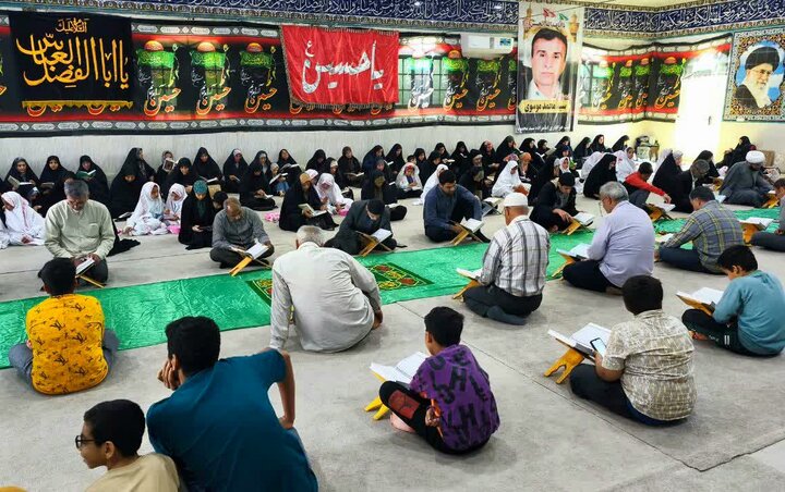 تصاویر/ دومین روز ترتیل‌خوانی قرآن در شهر امام حسن