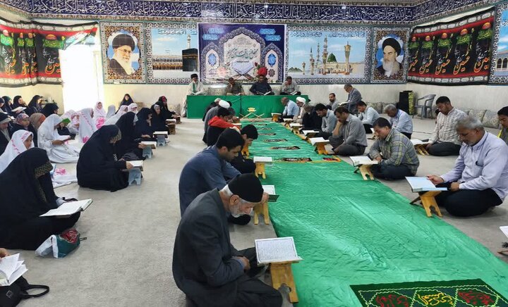 تصاویر/ دومین روز ترتیل‌خوانی قرآن در شهر امام حسن