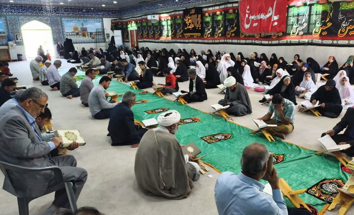 تصاویر/ دومین روز ترتیل‌خوانی قرآن در شهر امام حسن