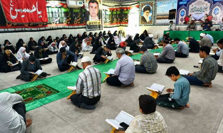 تصاویر/ دومین روز ترتیل‌خوانی قرآن در شهر امام حسن