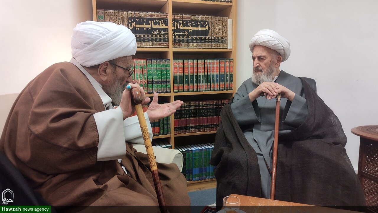 دیدار آیت‌الله اشرفی شاهرودی با مراجع عظام تقلید در قم