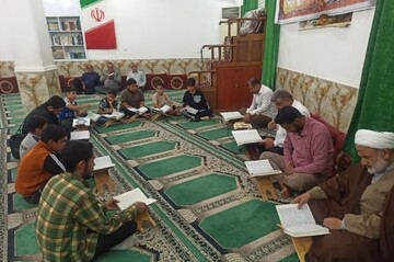 تصاویر/ مراسم ترتیل‌خوانی قرآن در برازجان