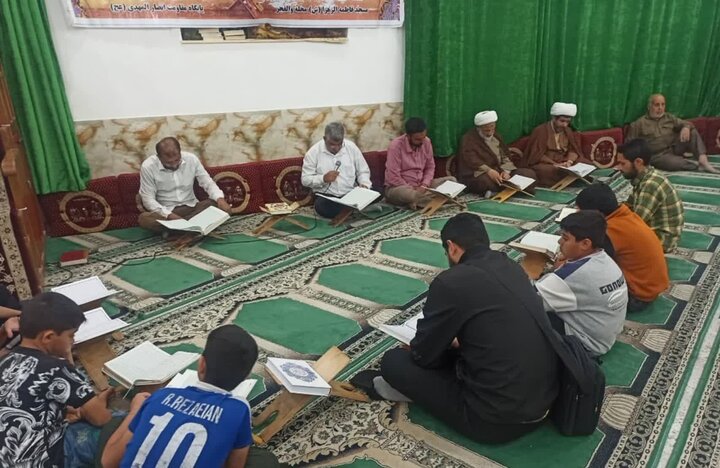 تصاویر/ مراسم ترتیل‌خوانی قرآن در برازجان