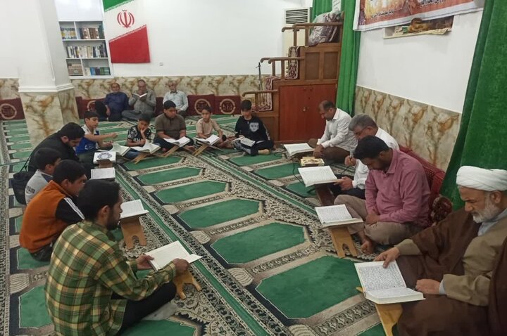 تصاویر/ مراسم ترتیل‌خوانی قرآن در برازجان