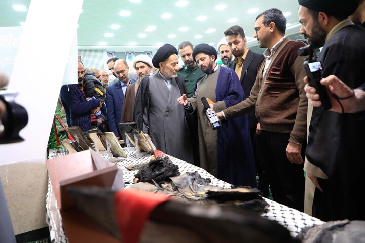 تصاویر| بازدید از طرح "از خاکستر تا روشنایی" در نمایشگاه قرآن بیرجند