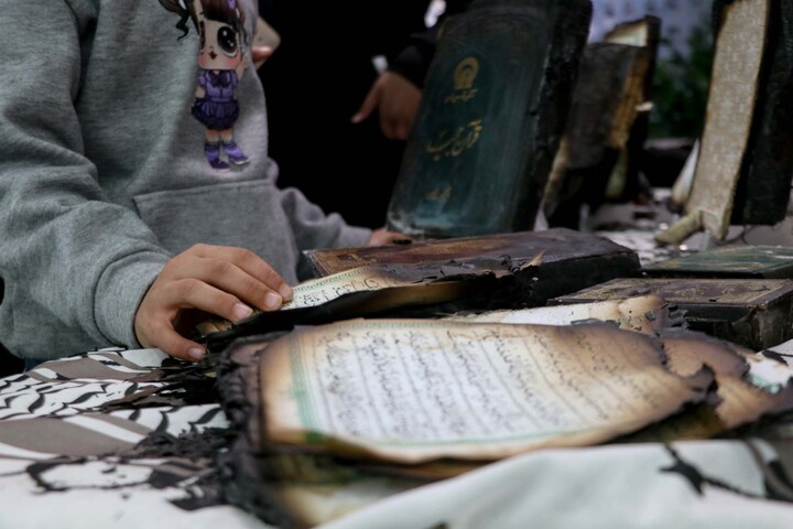 تصاویر| بازدید از طرح "از خاکستر تا روشنایی" در نمایشگاه قرآن بیرجند