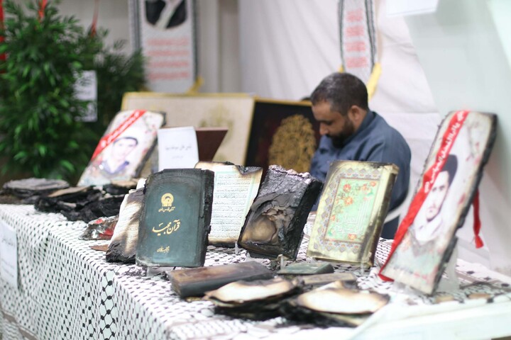 تصاویر| بازدید از طرح "از خاکستر تا روشنایی" در نمایشگاه قرآن بیرجند