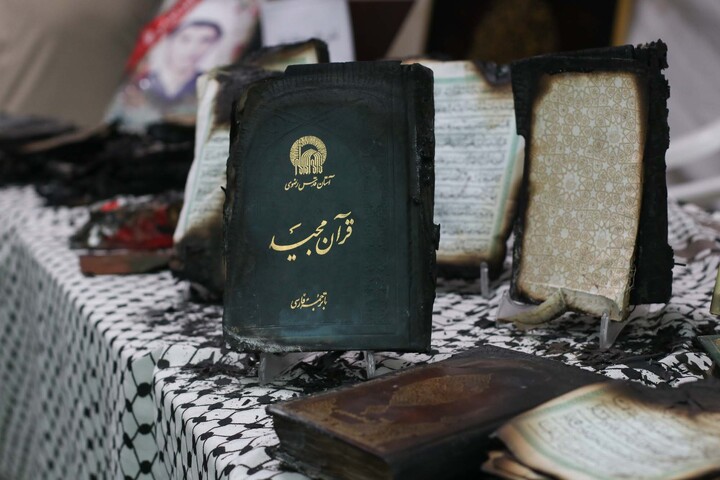 تصاویر| بازدید از طرح "از خاکستر تا روشنایی" در نمایشگاه قرآن بیرجند