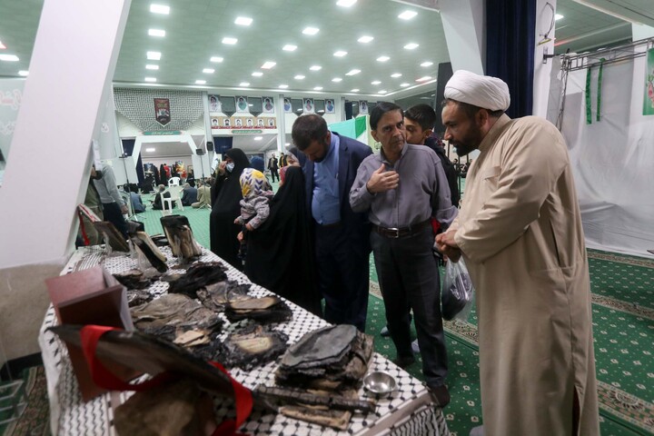 تصاویر| بازدید از طرح "از خاکستر تا روشنایی" در نمایشگاه قرآن بیرجند