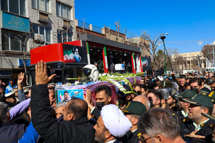 تصاویر / تشییع شهید سرتیپ دوم خلبان «مهدی فیروزمند» در تبریز