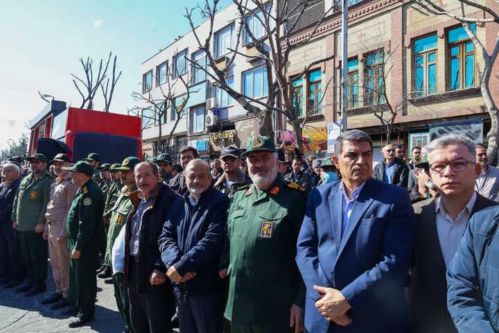تصاویر / تشییع شهید سرتیپ دوم خلبان «مهدی فیروزمند» در تبریز