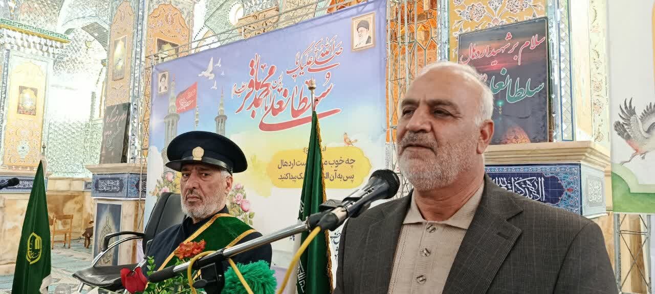 گردهمایی خادمان علی ابن باقر در مشهد اردهال کاشان برگزار شد +عکس