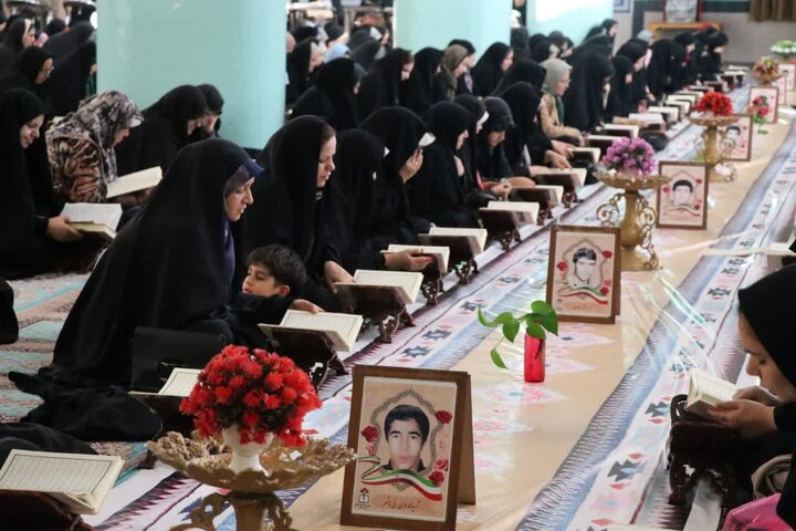 تصاویر/ آیین جمع خوانی قرآن کریم در تکاب