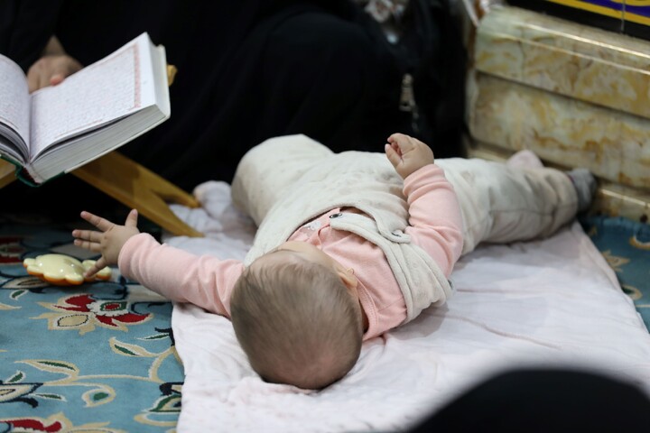 تصاویر/ آیین ترتیل خوانی قرآن کریم در امامزاده سید جعفر(ع) محمد استان یزد