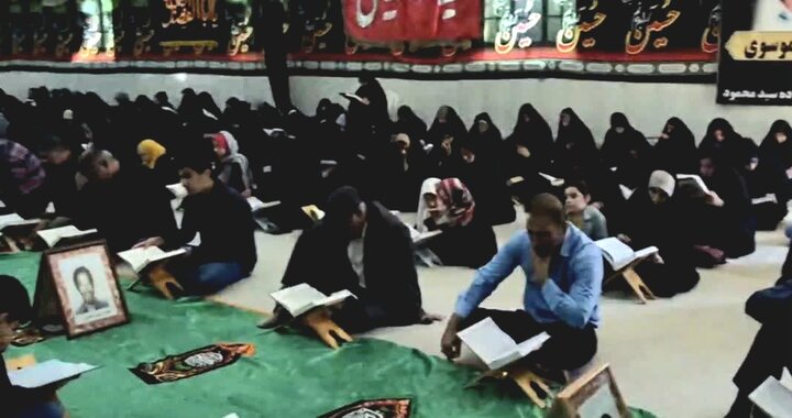تصاویر/ مراسم ترتیل خوانی شمیم بهشت در بخش امام حسن