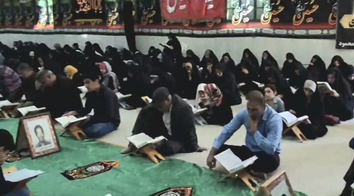 تصاویر/ مراسم ترتیل خوانی شمیم بهشت در بخش امام حسن