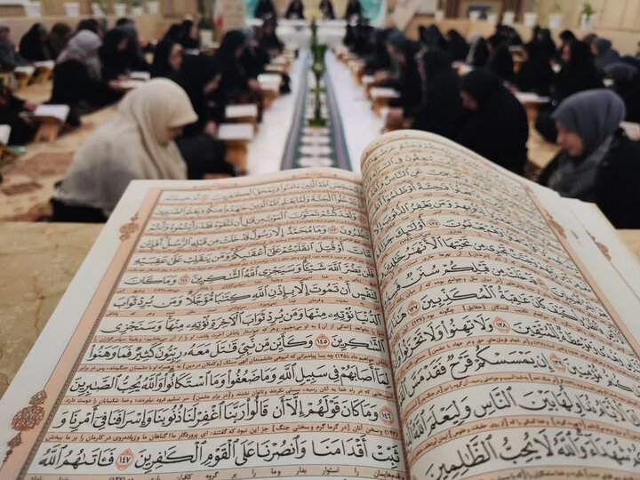 تصاویر/ مراسم جمع خوانی قرآن کریم در حوزه علمیه ریحانه الرسول(س) ارومیه