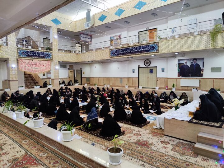 تصاویر/ مراسم جمع خوانی قرآن کریم در حوزه علمیه ریحانه الرسول(س) ارومیه