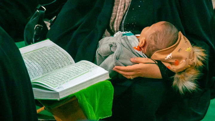 تصاویر/ جزء خوانی قرآن کریم به روش حفظ خوانی در نجف ایران