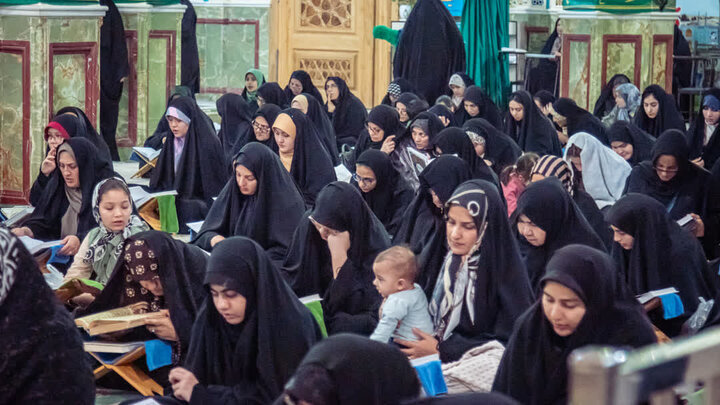 تصاویر/ جزء خوانی قرآن کریم به روش حفظ خوانی در نجف ایران