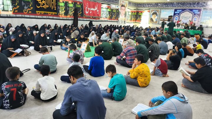 تصاویر/ پنجمین روز ترتیل‌خوانی قرآن در شهر امام حسن