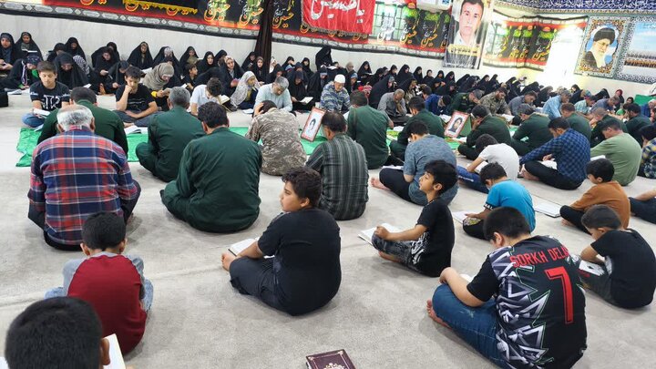 تصاویر/ پنجمین روز ترتیل‌خوانی قرآن در شهر امام حسن