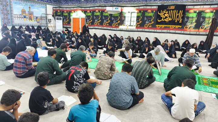 تصاویر/ پنجمین روز ترتیل‌خوانی قرآن در شهر امام حسن