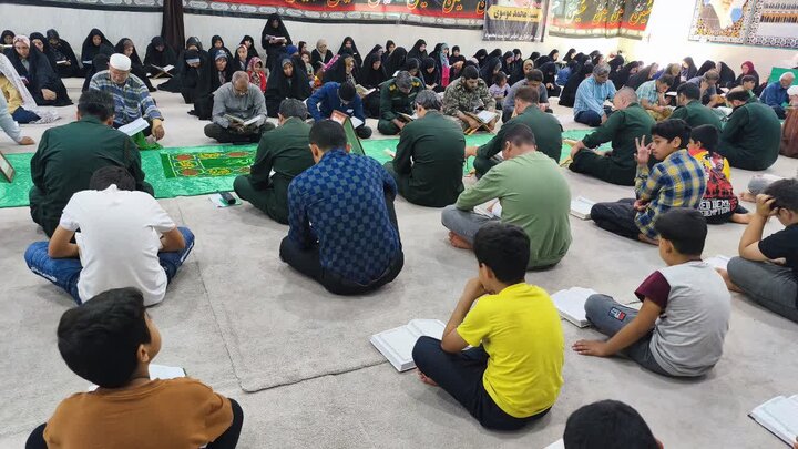 تصاویر/ پنجمین روز ترتیل‌خوانی قرآن در شهر امام حسن