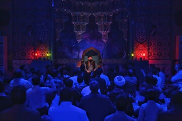 تصاویر/ مراسم مناجات خوانی ماه مبارک رمضان هیئت ضد صهیونیستی انصار ولایت دارالعباده یزد