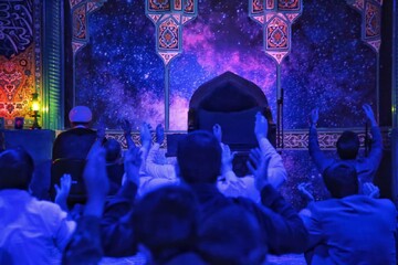 تصاویر/ مراسم شب های ماه مبارک رمضان هیئت ضد صهیونیستی انصار ولایت دارالعباده یزد