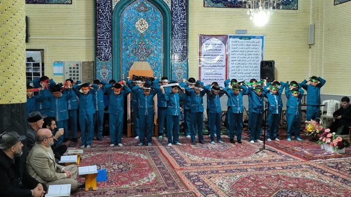 تصاویر/ محفل انس با قرآن در مسجد علی بن ابی طالب (ع) میاندوآب