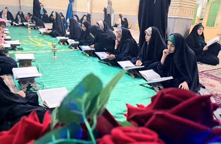 تصاویر/ ششمین روز ترتیل‌خوانی دختران دوراهک
