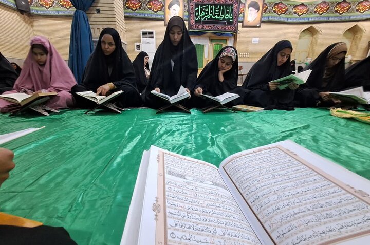 تصاویر/ ششمین روز ترتیل‌خوانی دختران دوراهک