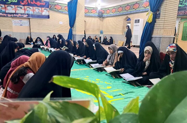 تصاویر/ ششمین روز ترتیل‌خوانی دختران دوراهک