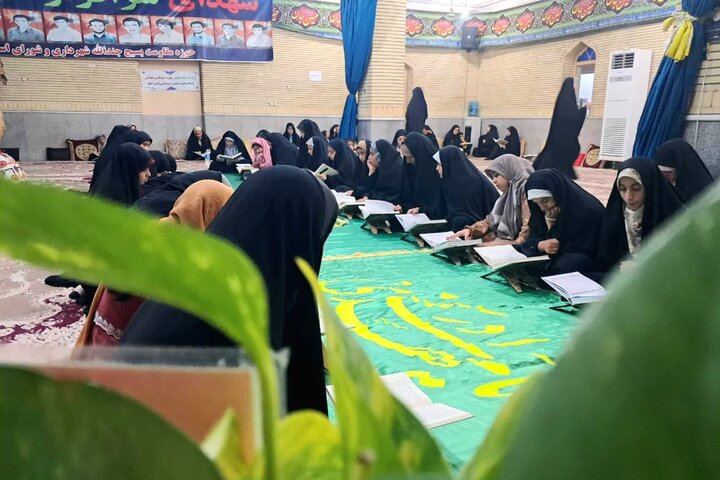 تصاویر/ ششمین روز ترتیل‌خوانی دختران دوراهک