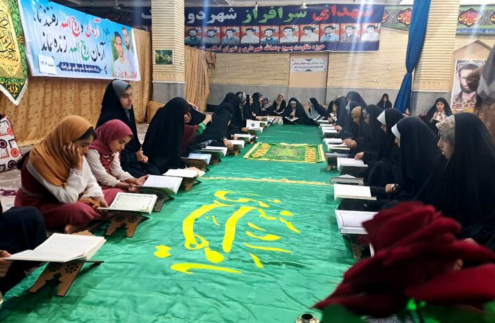 تصاویر/ ششمین روز ترتیل‌خوانی دختران دوراهک