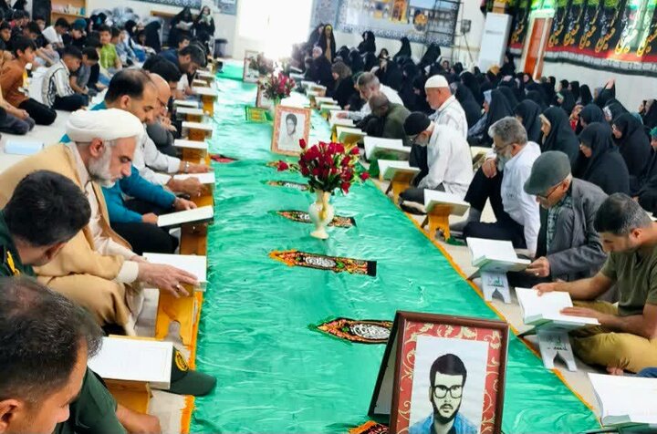 تصاویر/ ششمین روز ترتیل‌خوانی قرآن در شهر امام حسن