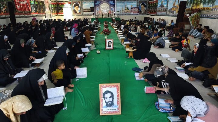 تصاویر/ ششمین روز ترتیل‌خوانی قرآن در شهر امام حسن