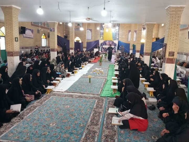 تصاویر/محفل جزء خوانی قران در روستای زنجیره علیا