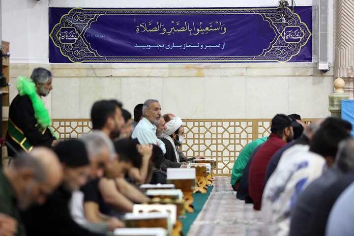 نصب آیات طرح «زندگی با آیه‌ها» در صحن‌ها و شبستان‌های حرم حضرت معصومه (س)