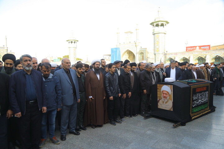 تصاویر / مراسم تشییع پیکر آیت الله حاج شیخ محمدرضا مامقانی