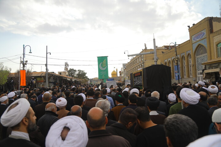 تصاویر / مراسم تشییع پیکر آیت الله حاج شیخ محمدرضا مامقانی