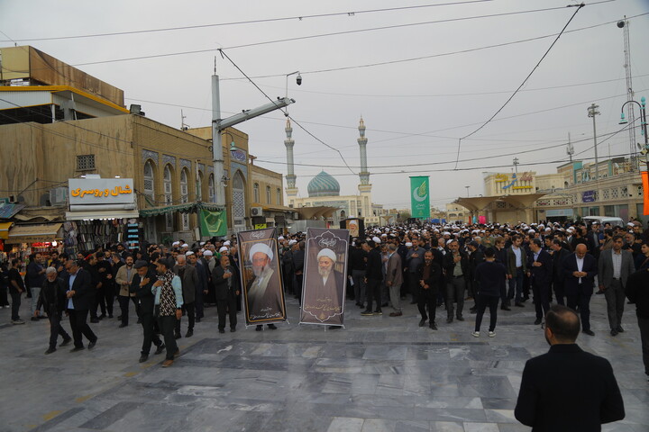 تصاویر / مراسم تشییع پیکر آیت الله حاج شیخ محمدرضا مامقانی