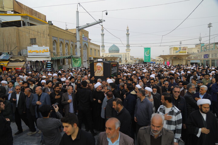 تصاویر / مراسم تشییع پیکر آیت الله حاج شیخ محمدرضا مامقانی