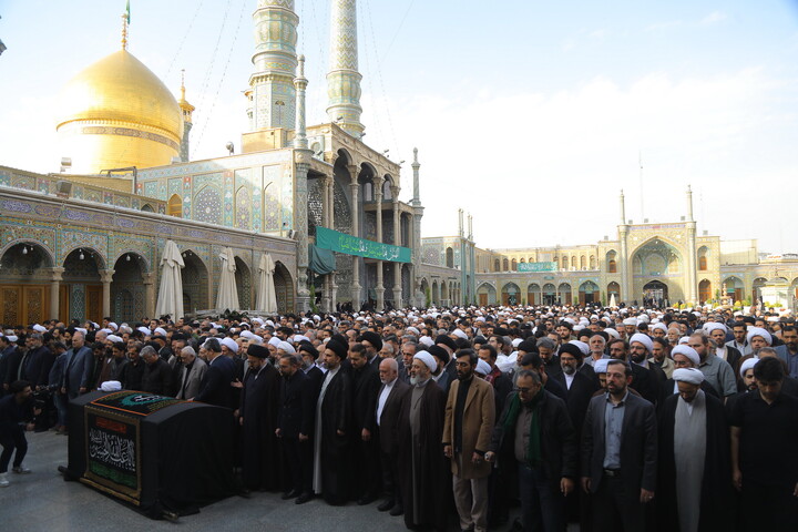 تصاویر / مراسم تشییع پیکر آیت الله حاج شیخ محمدرضا مامقانی