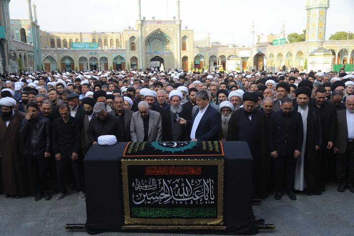 تصاویر / مراسم تشییع پیکر آیت الله حاج شیخ محمدرضا مامقانی