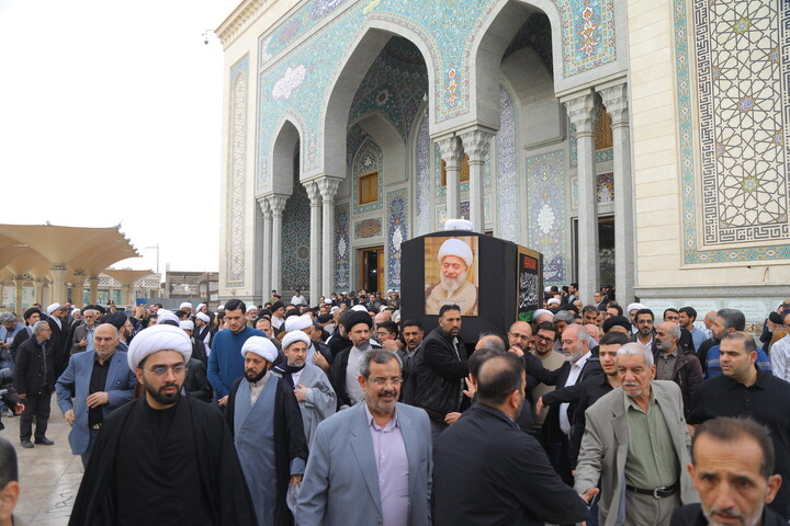 تصاویر / مراسم تشییع پیکر آیت الله حاج شیخ محمدرضا مامقانی