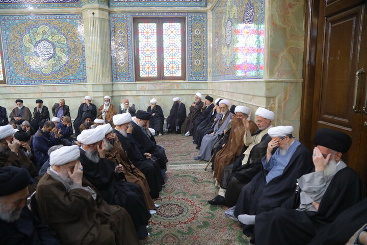 تصاویر / مراسم تشییع پیکر آیت الله حاج شیخ محمدرضا مامقانی